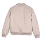 Boys Beige & Navy Blue Logo Reversible Jacket, 1, hi-res