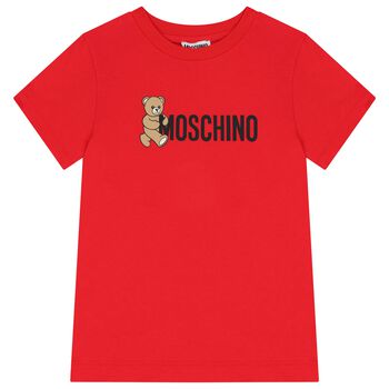 Red Teddy Bear Logo T-Shirt
