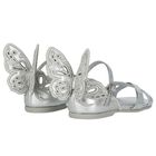 Girls Silver Butterfly Sandals, 1, hi-res