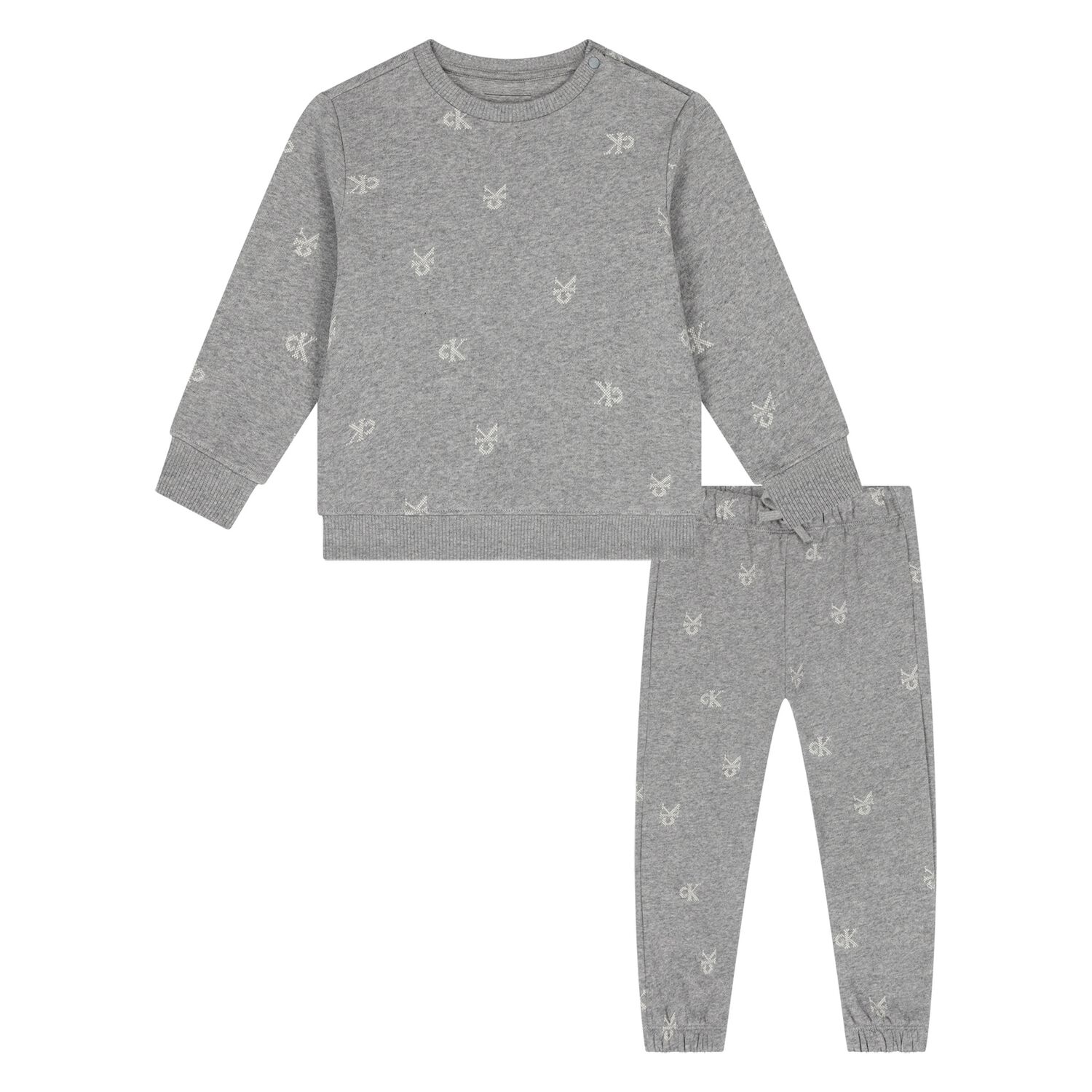Baby Boys Grey Logo Tracksuit, 1, hi-res image number null
