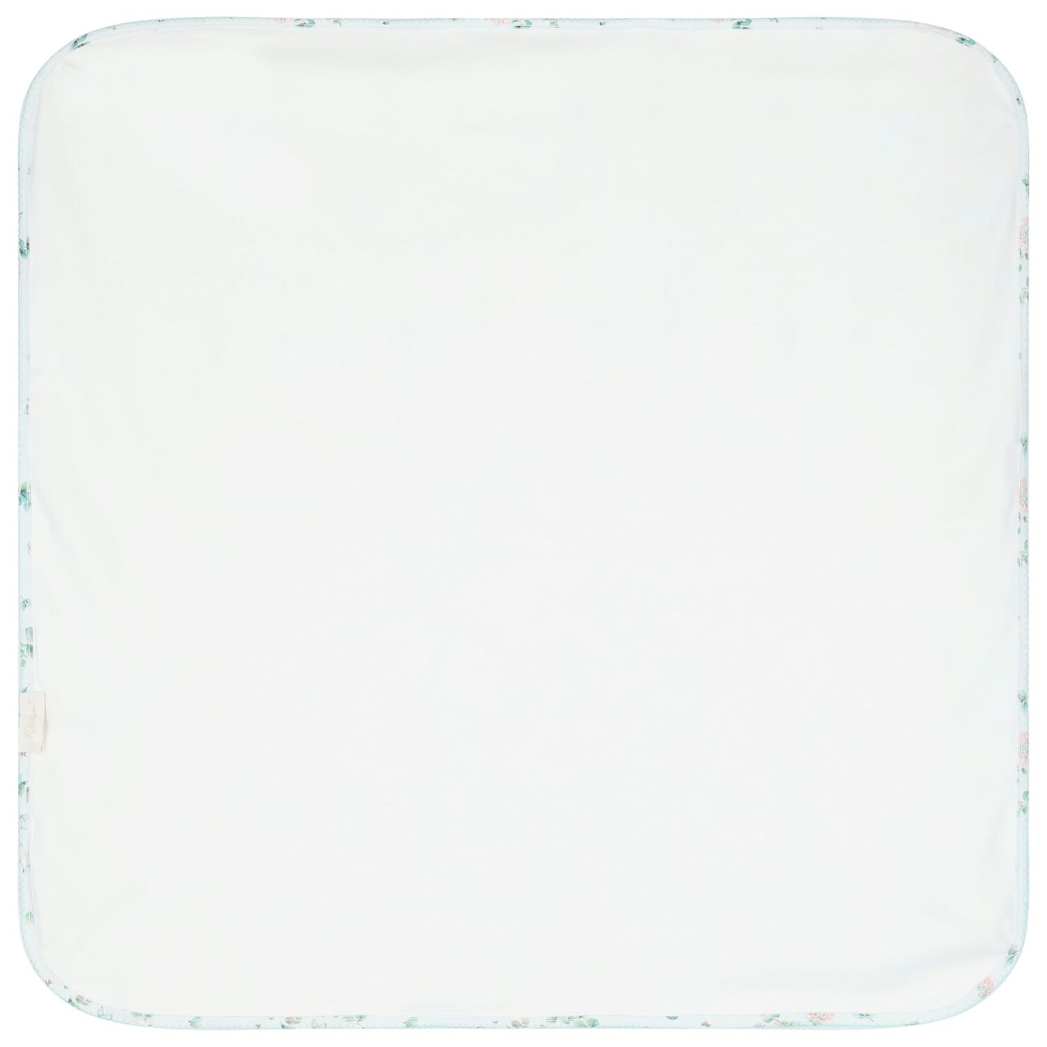 بطانية بنات بطبعة الزهور باللون الأزرق, 1, hi-res