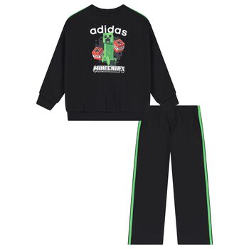 Black & Green Logo Tracksuit