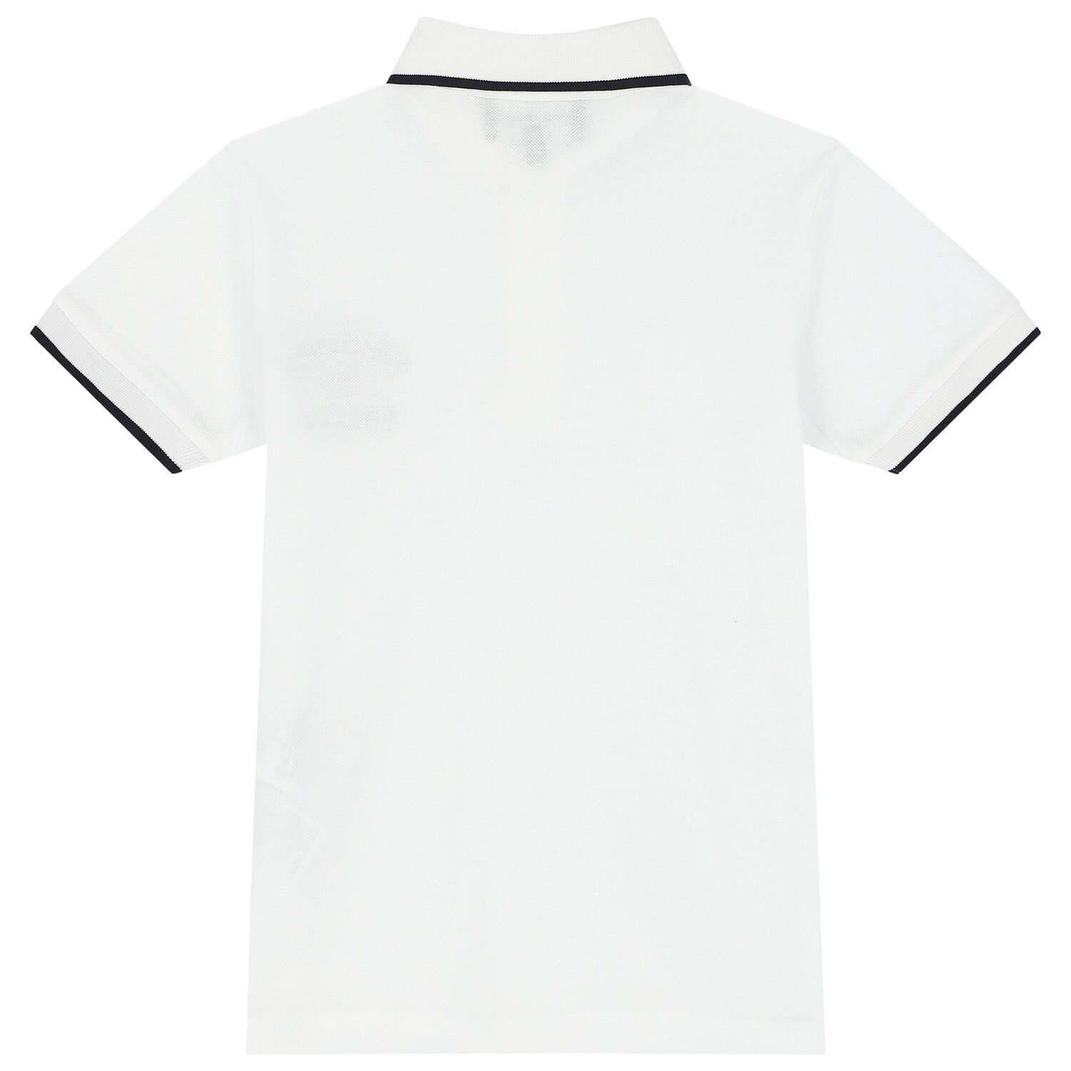 Boys White Logo Polo Shirt, 1, hi-res