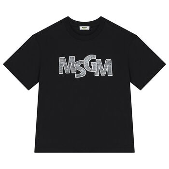Boys Black Logo T-Shirt
