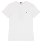 Boys White Logo T-Shirt, 3, hi-res