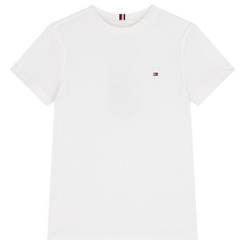 Boys White Logo T-Shirt