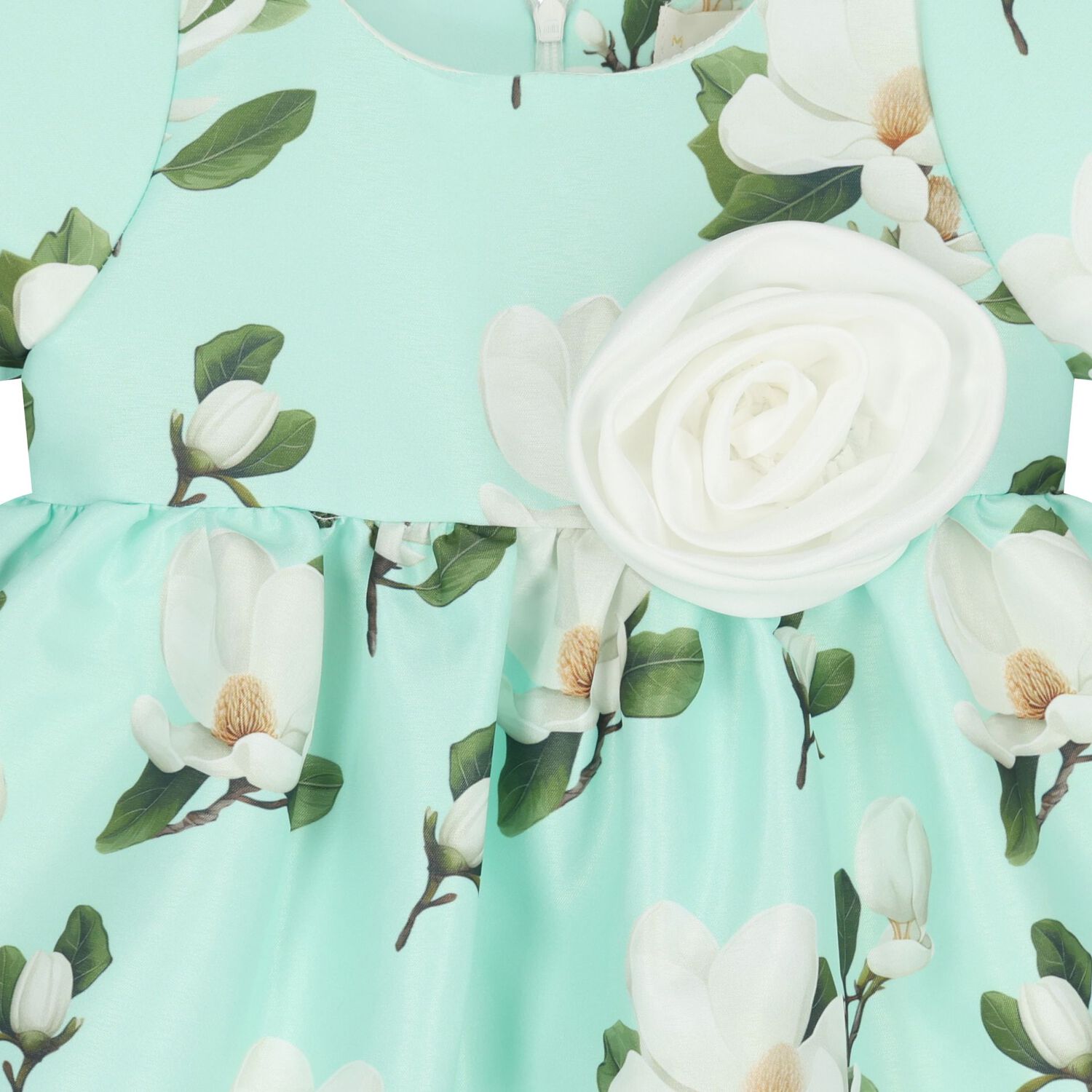 Baby Girls Mint Green Dress, 1, hi-res