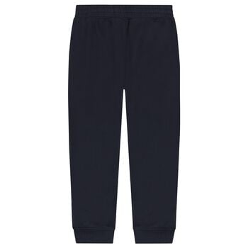 Boys Navy Blue Logo Joggers
