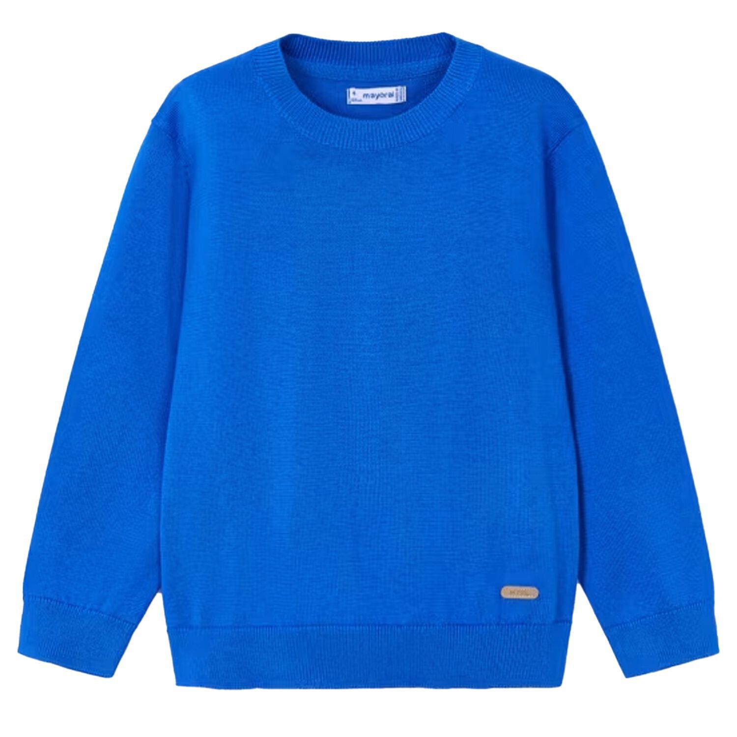 Boys Blue Knitted Jumper, 1, hi-res image number null