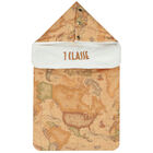 مدس بطبعة خريطة باللون البيج والعاجي, 2, hi-res