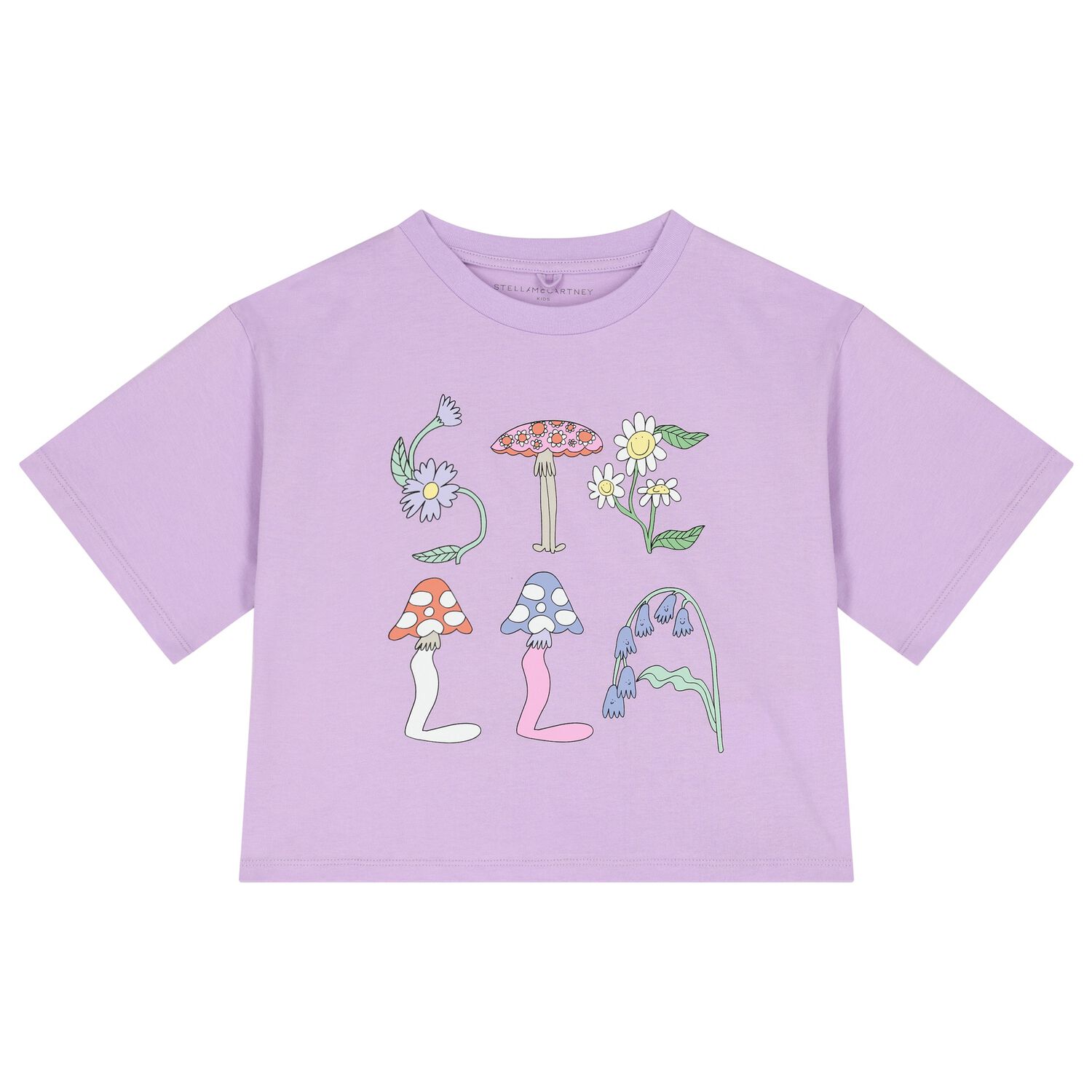 Girls Purple Logo T-Shirt, 1, hi-res image number null