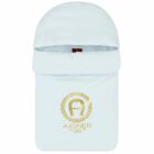 مدس بالشعار باللون الازرق والذهبى, 2, hi-res