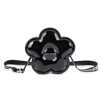Girls Black Daisy Logo Handbag ( 19cm )