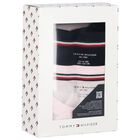 Girls Pink & Navy Blue Cotton Logo T-Shirts ( 2-Pack ), 2, hi-res