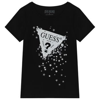 Girls Black Logo T-Shirt