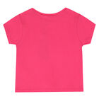 طقم شورت مخطط باللون الزهري للبنات, 1, hi-res