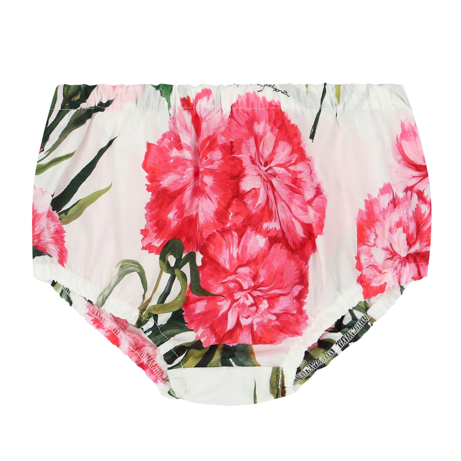 طقم فستان بطبعة الزهور باللون العاجي والأحمر, 1, hi-res