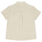 طقم شورت مخطط باللون البيج والكحلي للأولاد, 3, hi-res