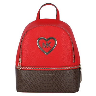 Girls Red Logo Backpack