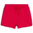 Younger Girls Red Shorts, 4, hi-res