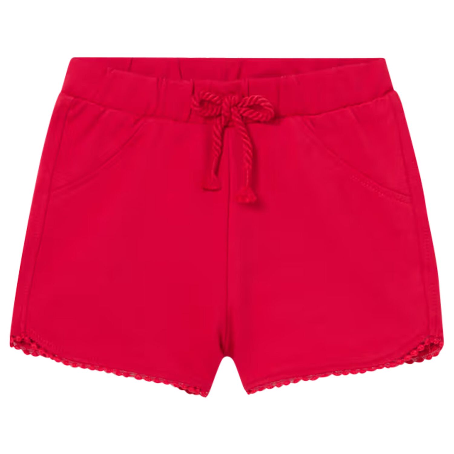 Younger Girls Red Shorts, 4, hi-res