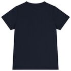 Boys Navy Blue Logo T-Shirt, 1, hi-res
