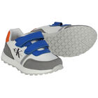 حذاء رياضي بالشعار باللون الأبيض, 1, hi-res