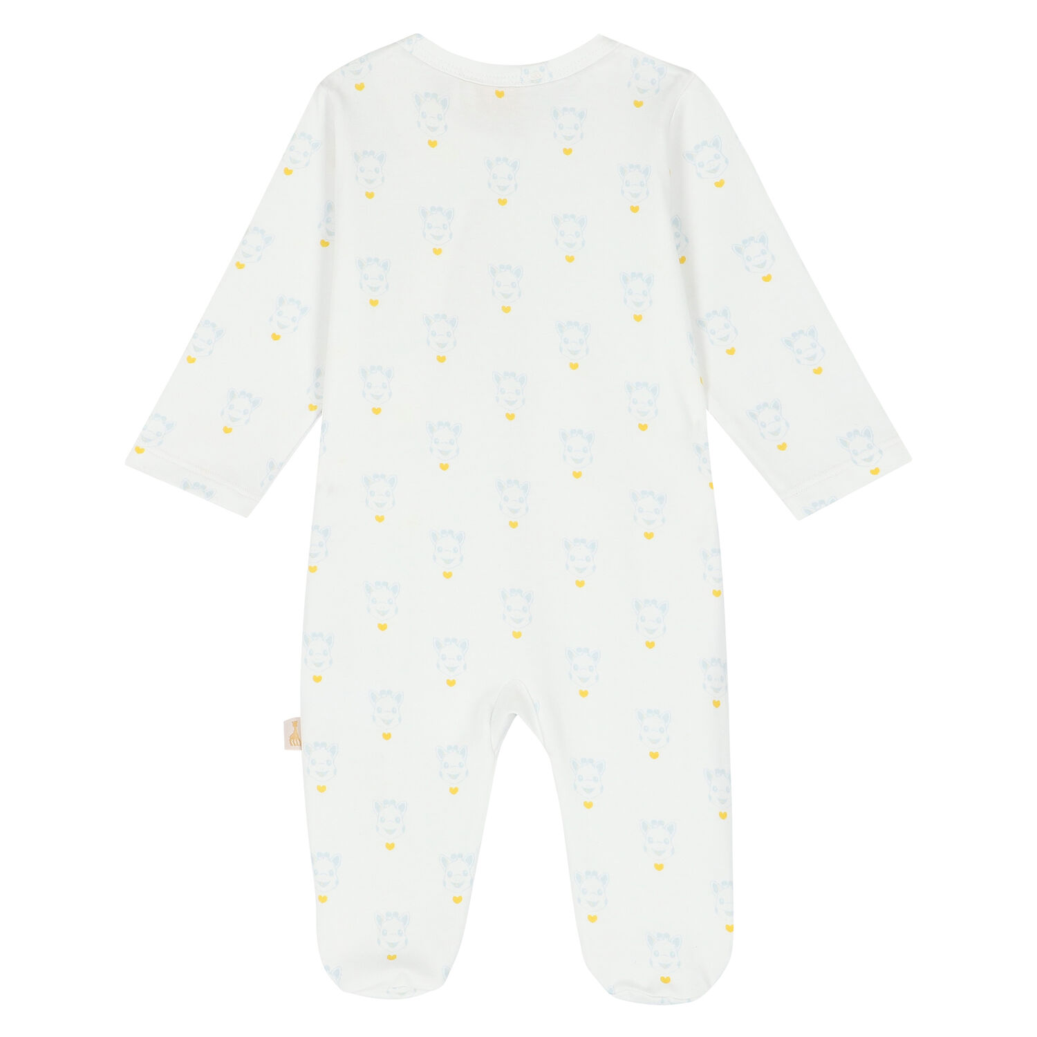 White Logo Babygrow, 2, hi-res