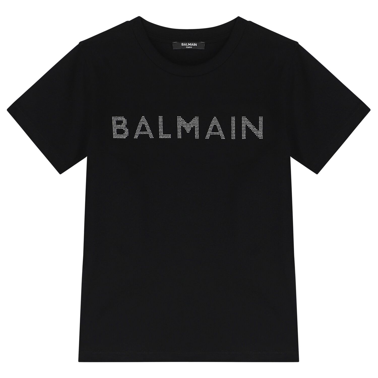 تيشيرت أولاد بالشعار باللون الأسود والفضى, 1, hi-res