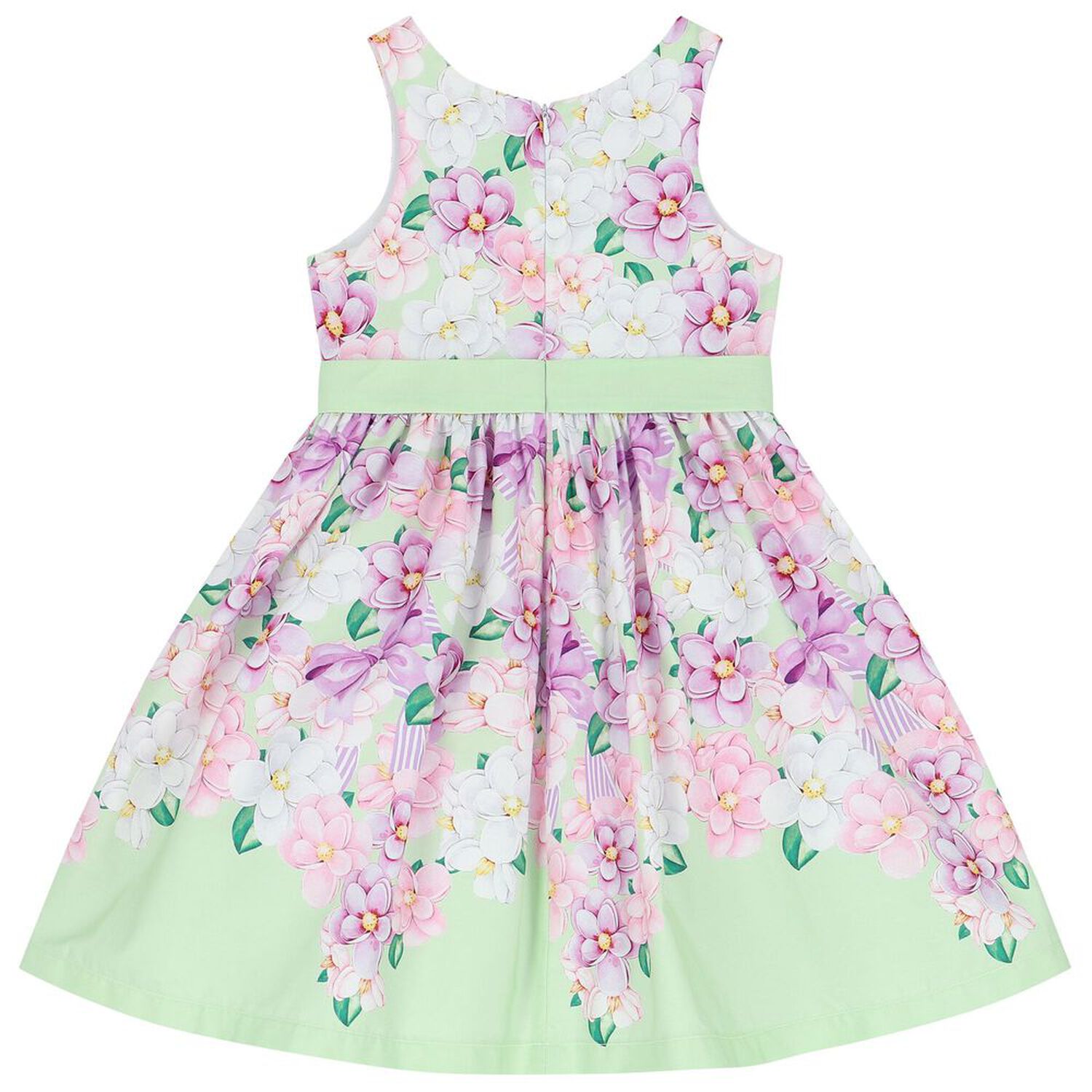 Girls Purple & Green Floral Dress, 1, hi-res image number null