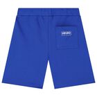 Boys Blue Logo Shorts, 2, hi-res