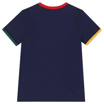 Boys Navy Bear T-Shirt