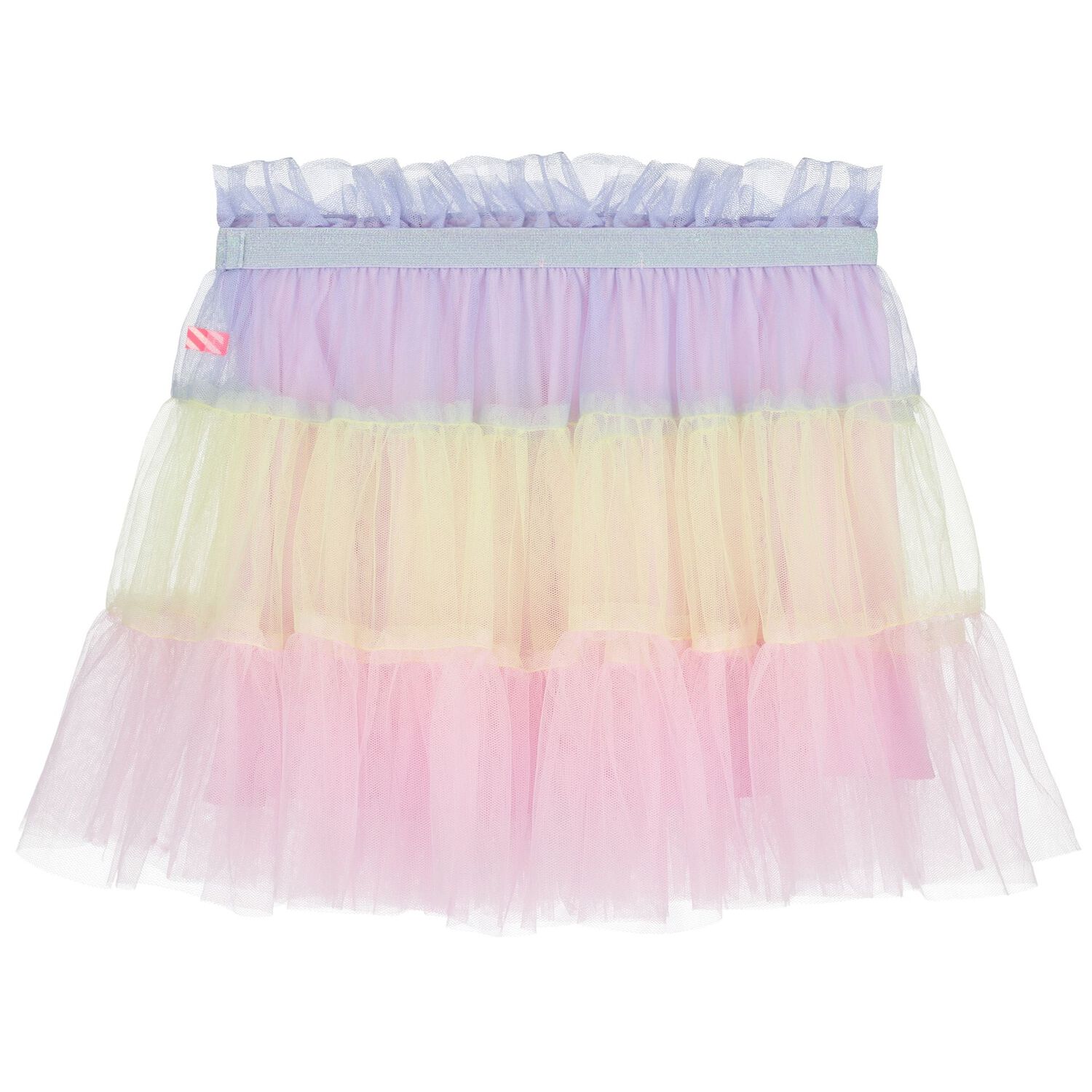 Girls Multi-Coloured Tiered Tulle Skirt, 1, hi-res