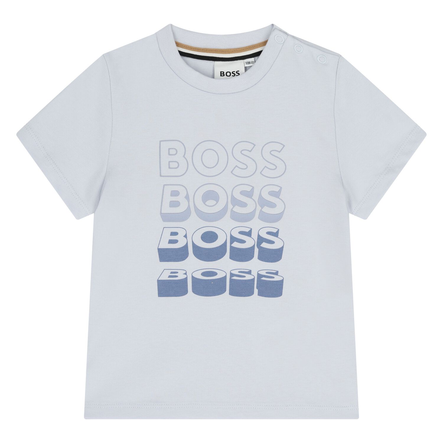 Younger Boys Blue Logo T-Shirt, 2, hi-res