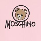 Girls Pink Teddy Bear Logo Sweatshirt, 3, hi-res