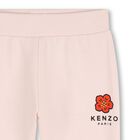 Younger Girls Pink & Ivory Boke Flower Tracksuit Set, 1, hi-res