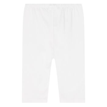 Younger Girls White Leggings