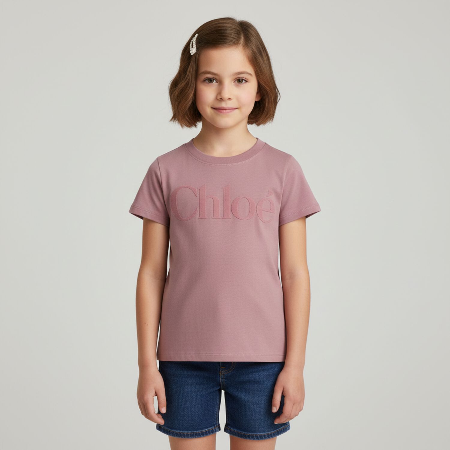 Girls Pink Logo T-Shirt, 1, hi-res