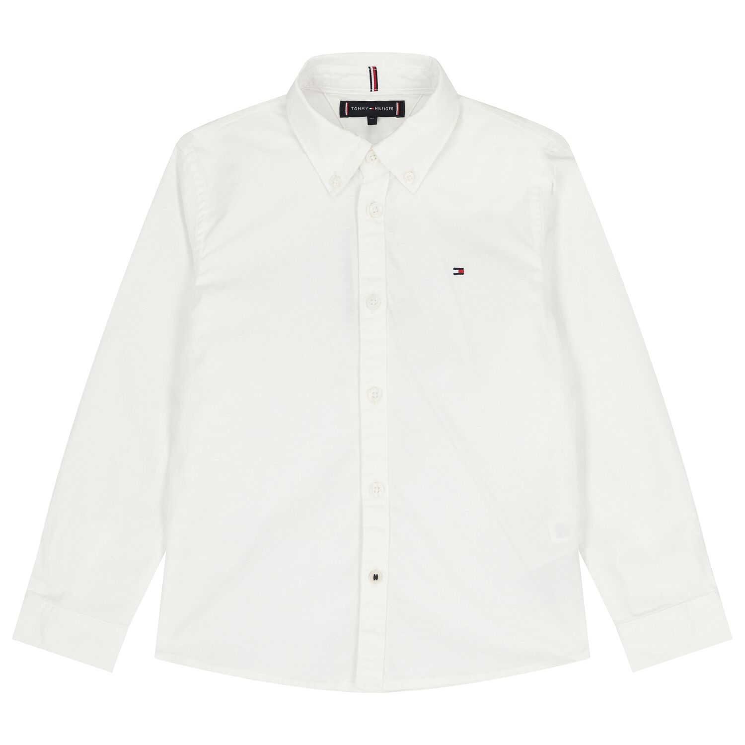 Boys White Logo Shirt, 1, hi-res