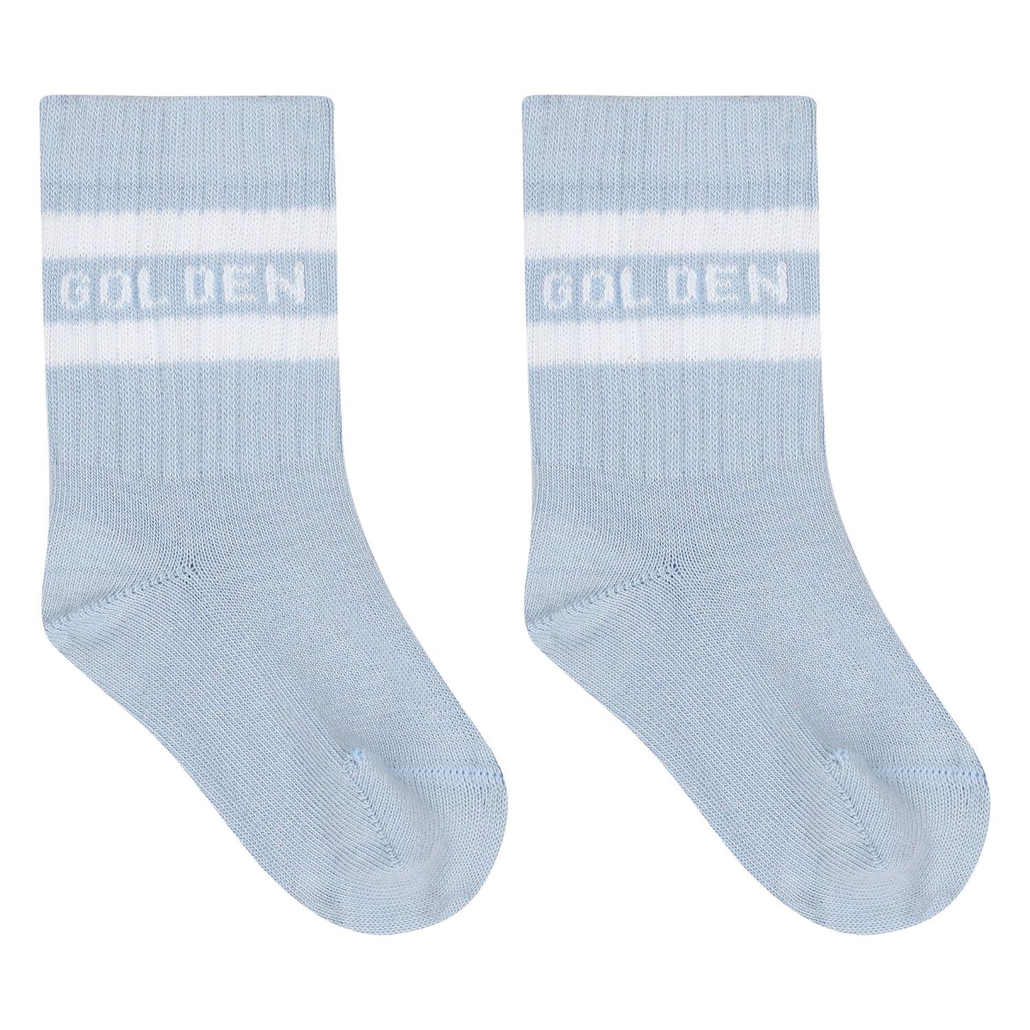 طقم أحذية ما قبل المشي من الجلد باللون العاجي والأزرق, 1, hi-res