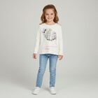 Girls Blue Embellished Jeans, 1, hi-res