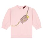 Younger Girls Pink Crossbody Bag Sweatshirt, 1, hi-res