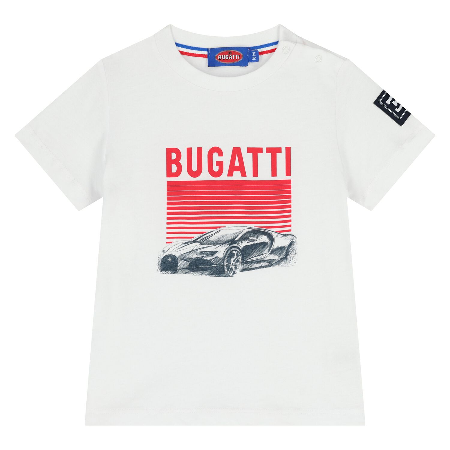 تي شيرت أولاد بالشعار باللون الأبيض, 4, hi-res