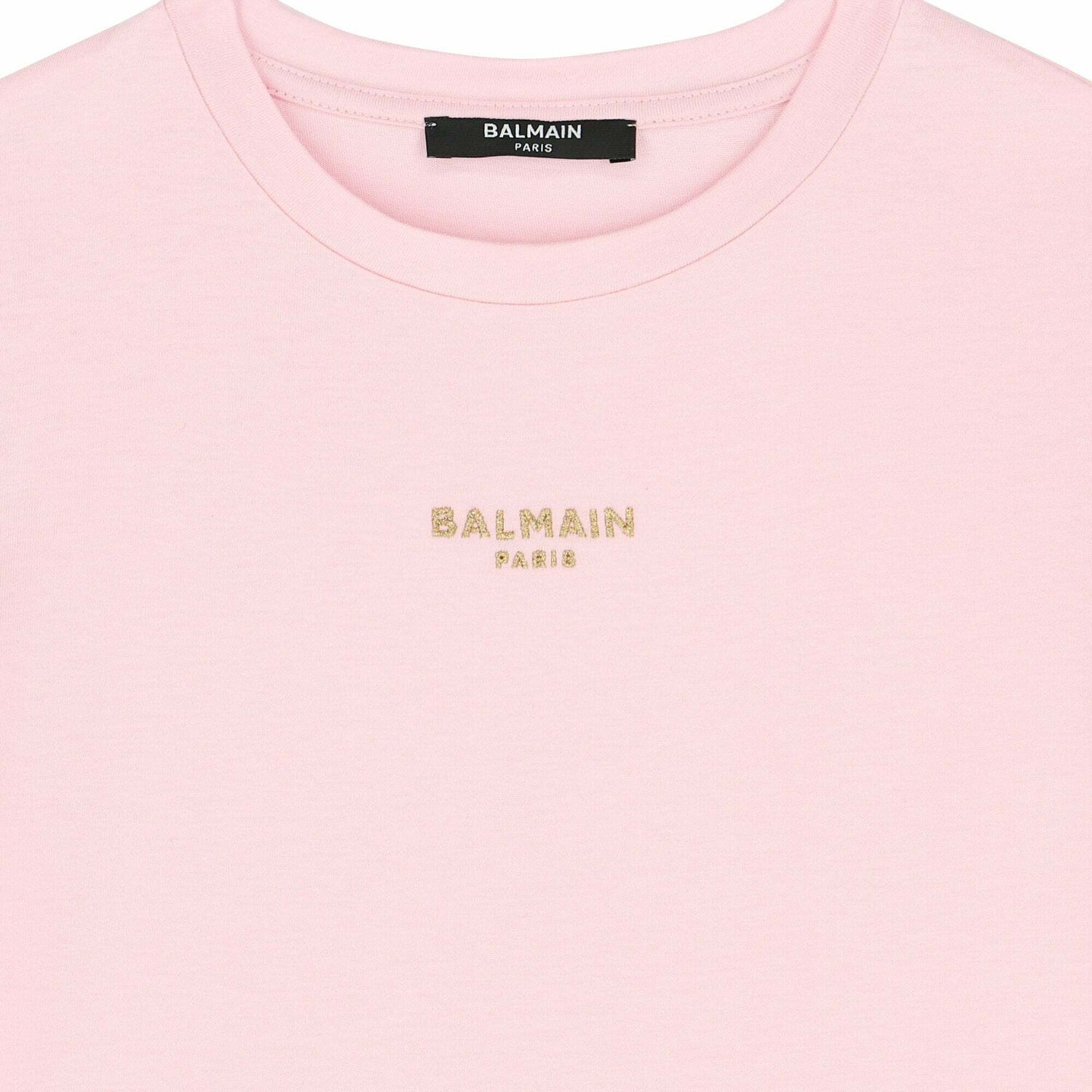 تيشيرت بالشعار باللون الزهرى والذهبى للبنات, 1, hi-res image number null