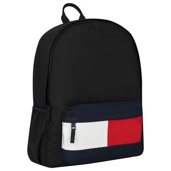 Boys Black & Navy Blue Logo Backpack ( 45cm )