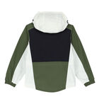 Boys Navy, Khaki & White Logo Jacket, 1, hi-res