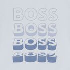 Younger Boys Blue Logo T-Shirt, 2, hi-res