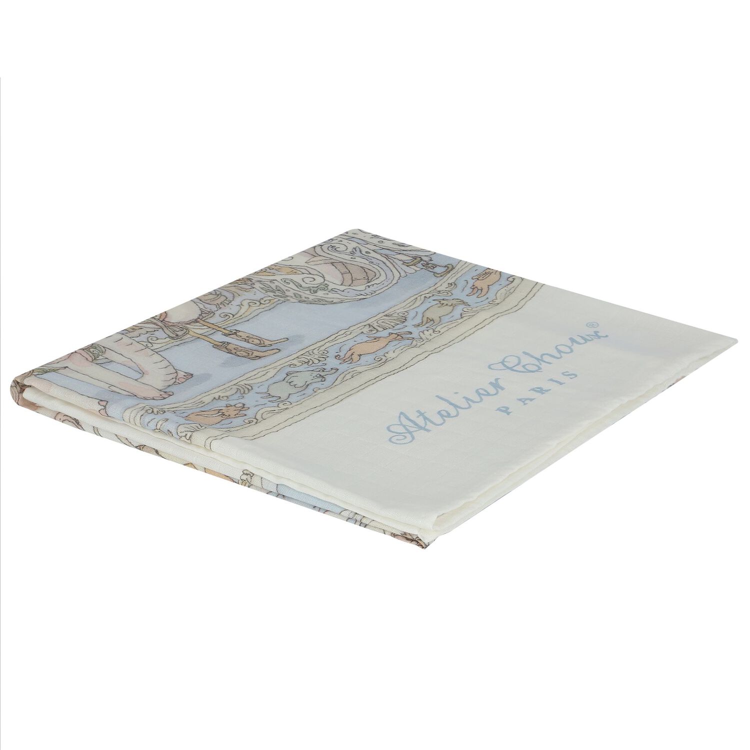 قماط أولاد باللون العاجى والأزرق الفاتح, 1, hi-res