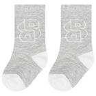 Younger Boys Blue, Navy & Grey Socks ( 3-Pack ), 2, hi-res
