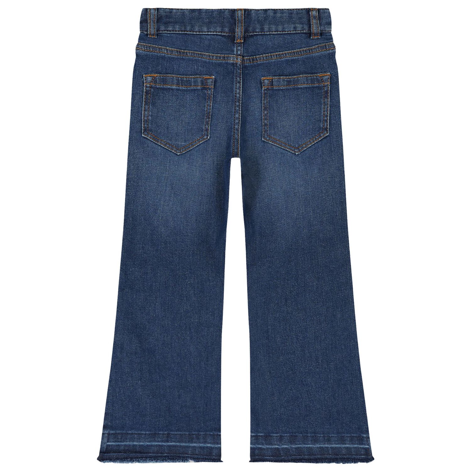 جينز بنات بالشعار باللون الأزرق, 1, hi-res image number null